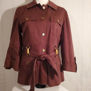 DR Sportswear Brown button up Blazer Jacket